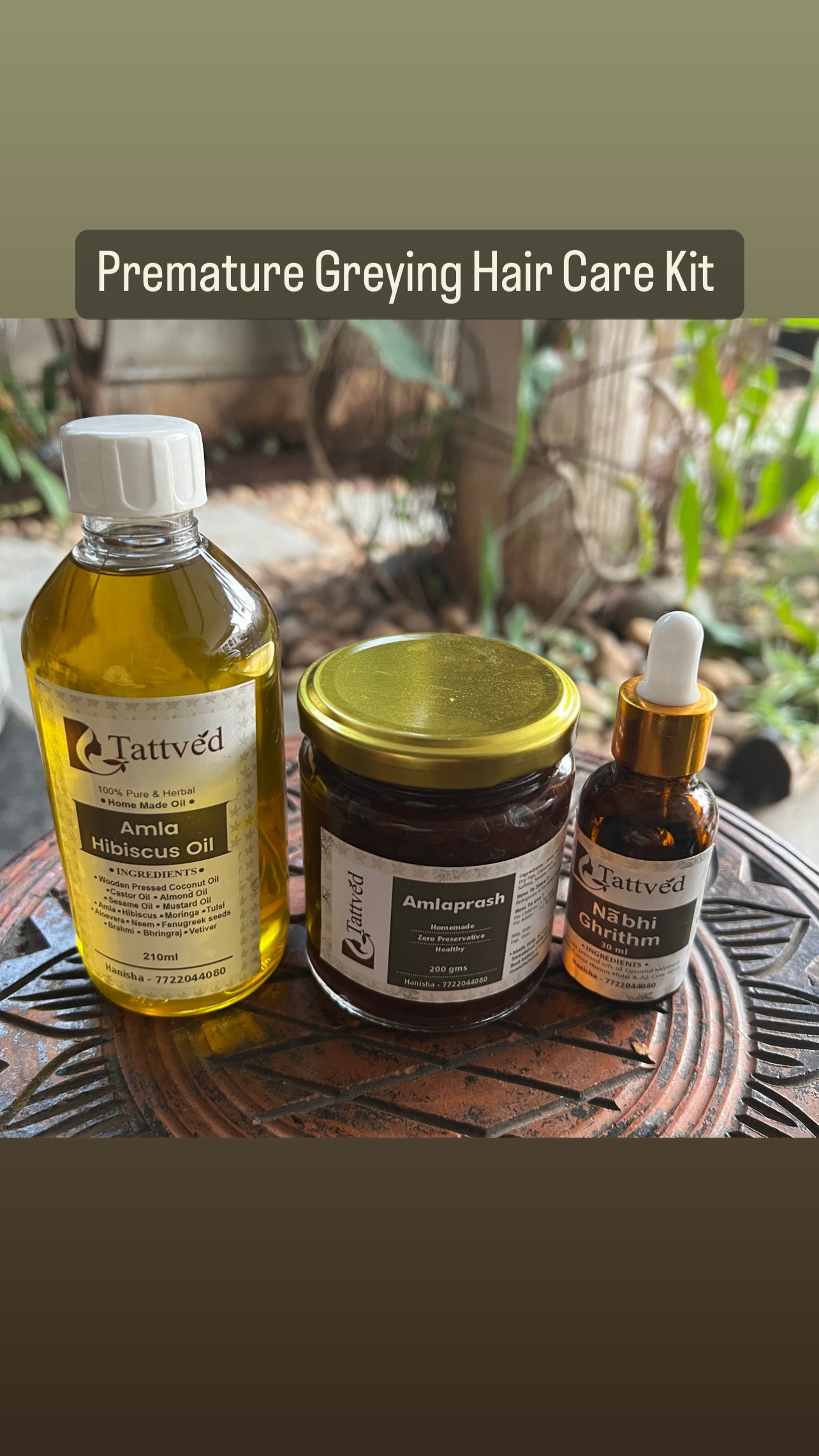 Tattvéd Premature Grey Hair Care Kit - product image 3