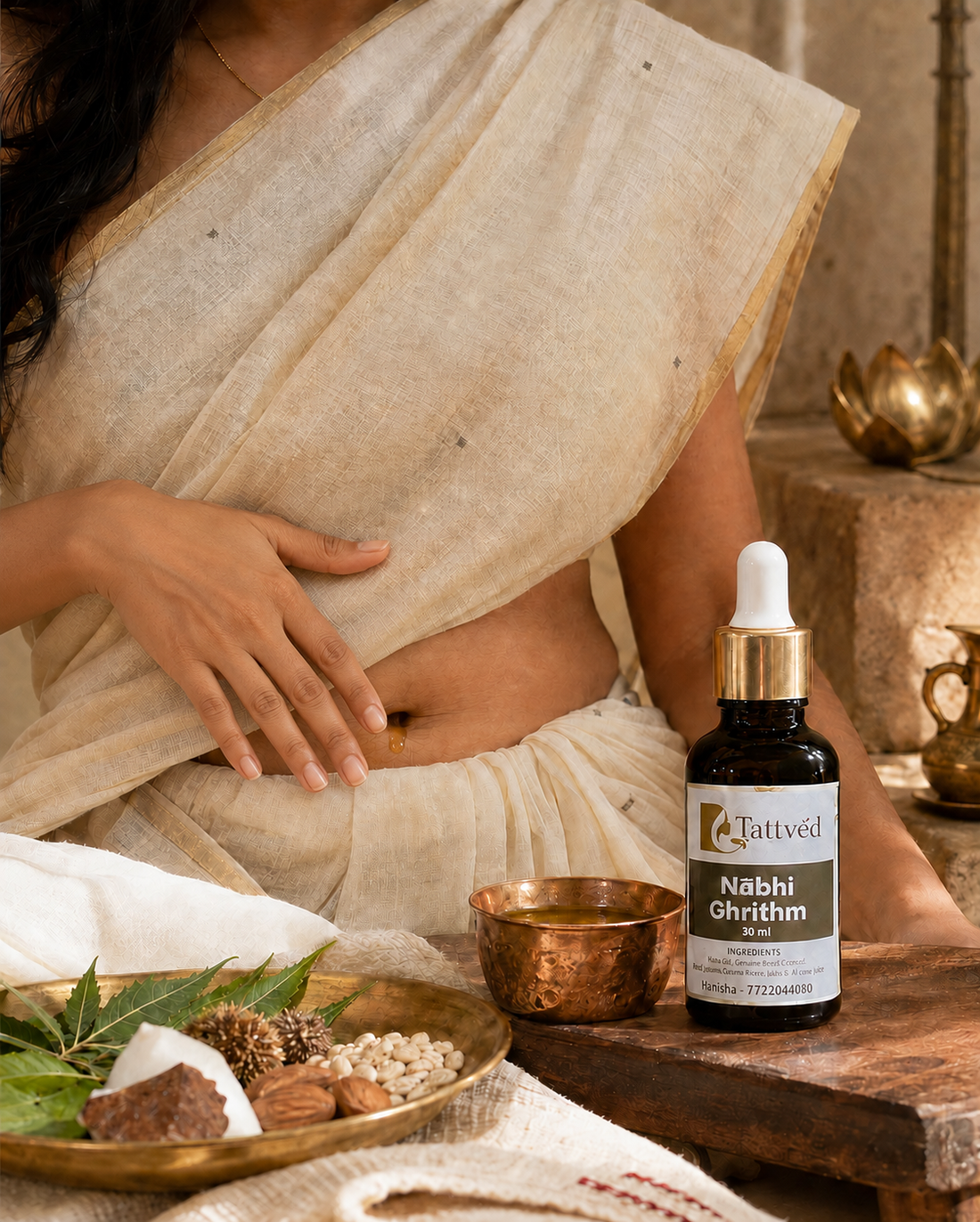 What Is Nabhi Chikitsa? A Guide to Nabhi Ghrithm & Navel Oiling