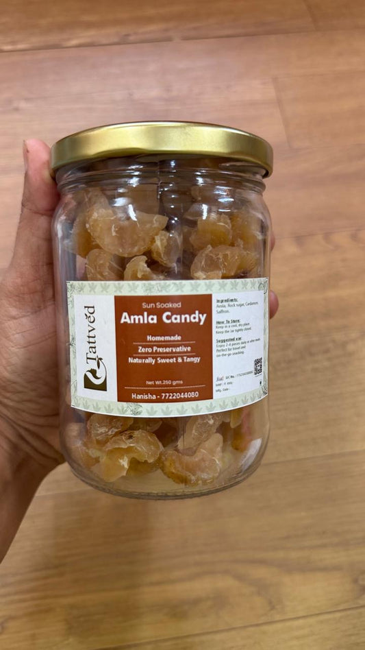 Amla Candy – Sun-Cooked Amla with Rock Sugar & Saffron